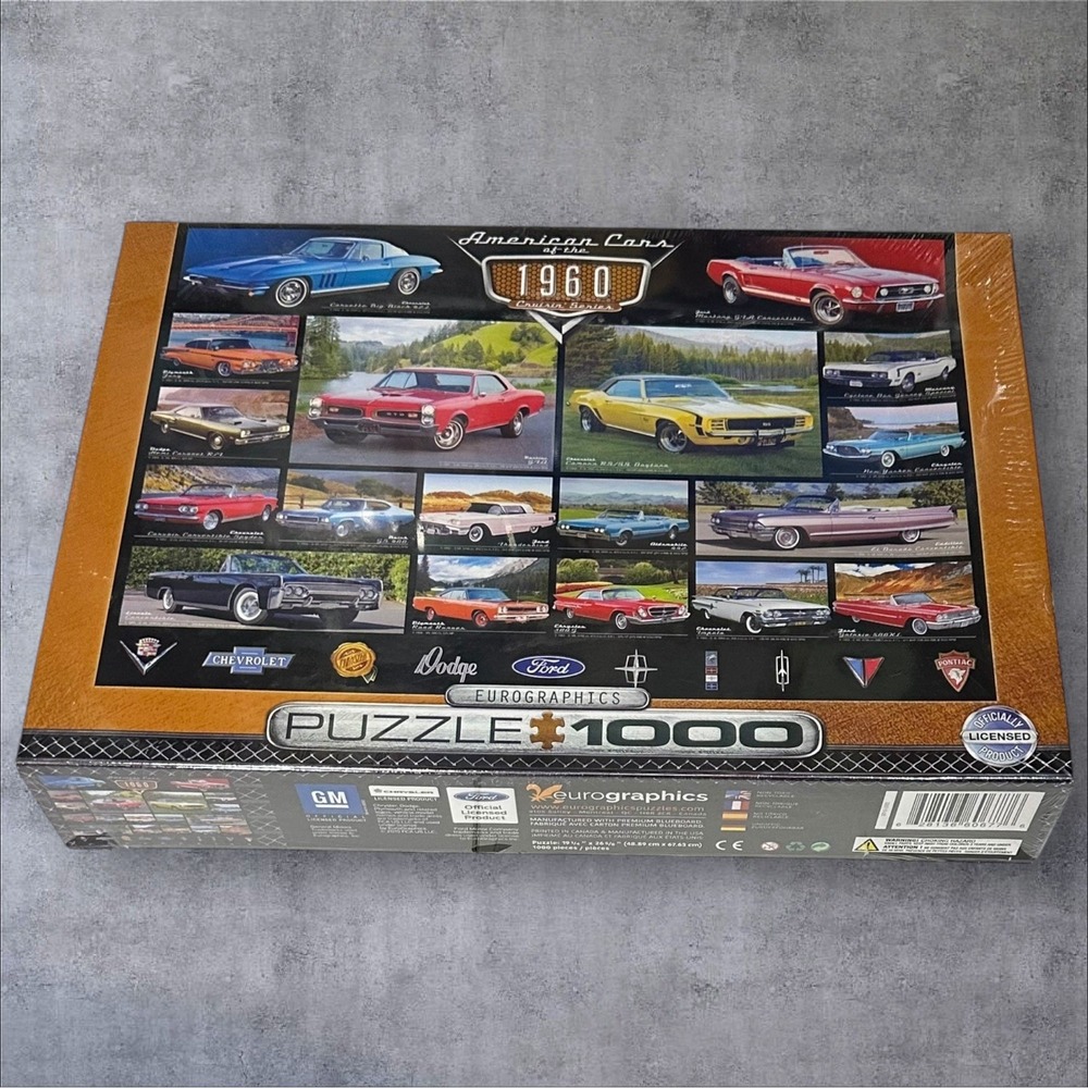 American Cars of the 1960s 1000 Piece‎ Jigsaw Puzzle Eurographics New